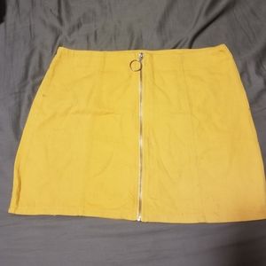 Yellow Mini Skirt